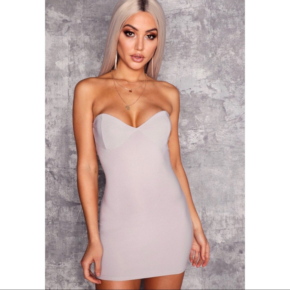 Bandeau Bustier Bodycon Dress